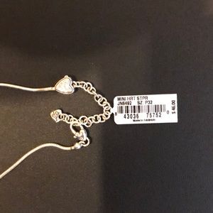 Brighton mini heart silver chain